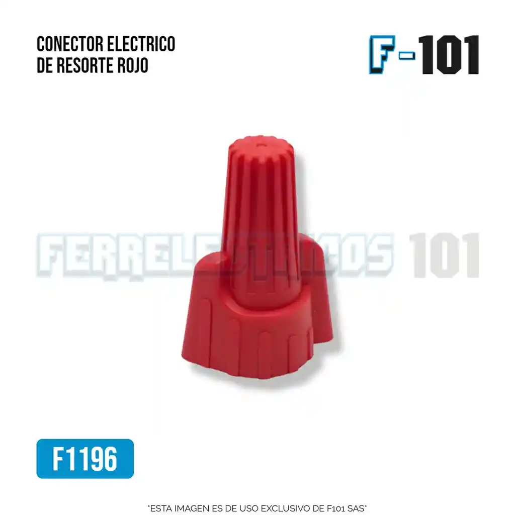 Conector Electrico De Resorte Rojo