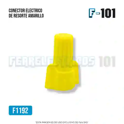 Conector Electrico De Resorte Amarillo