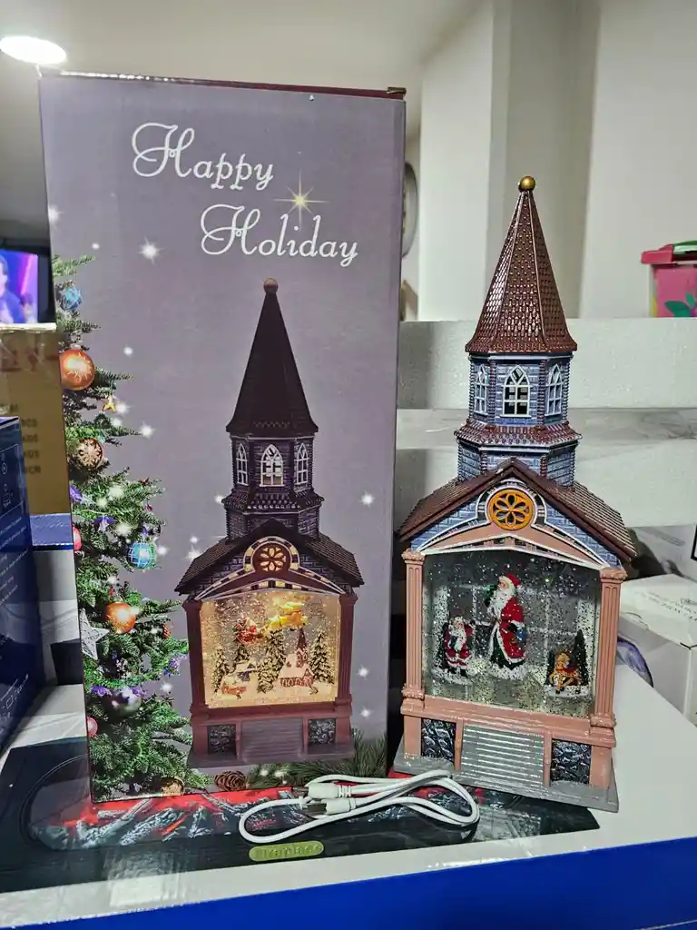 Decoración De Navidad Faro Musical