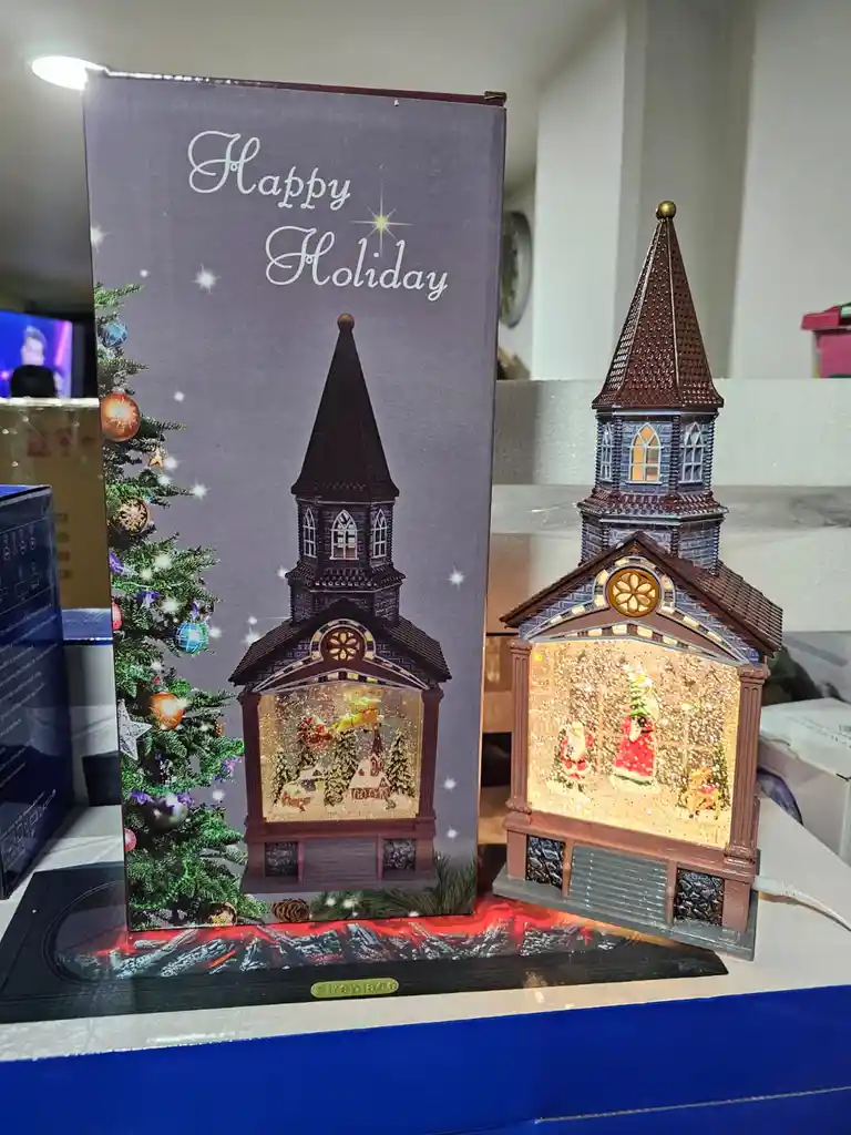 Decoración De Navidad Faro Musical