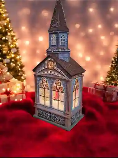 Decoración De Navidad Faro Musical