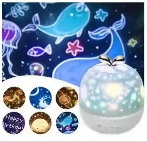 Lampara Proyector De Animales Y Planetas Infantil 6 En 1