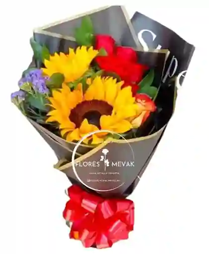 Flores- Rosas Y Girasol Amor.