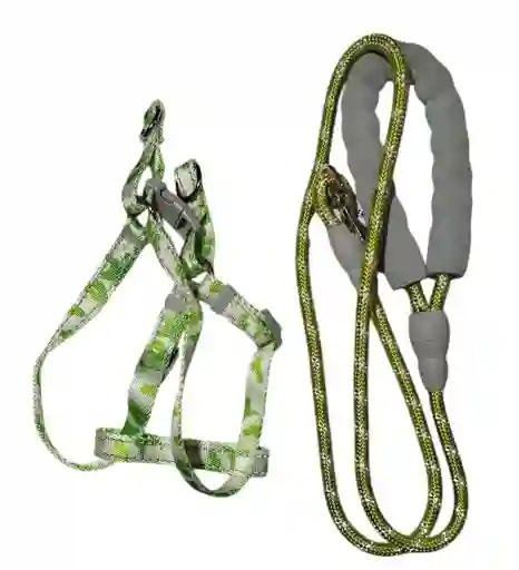 Pechera + Trailla Camuflado Verde M