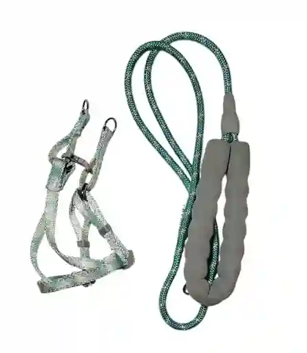 Pechera + Trailla Camuflado Azul S