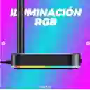 Soporte Para Diadema Rgb Havit Th610 Con Puertos Usb, Luz Rgb Y Diseño En Aluminio – Compacto, Elegante Y Perfecto Para Tu Escritorio Gamer O De Oficina