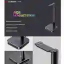 Soporte Para Diadema Rgb Havit Th610 Con Puertos Usb, Luz Rgb Y Diseño En Aluminio – Compacto, Elegante Y Perfecto Para Tu Escritorio Gamer O De Oficina