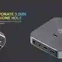 Soporte Para Diadema Rgb Havit Th610 Con Puertos Usb, Luz Rgb Y Diseño En Aluminio – Compacto, Elegante Y Perfecto Para Tu Escritorio Gamer O De Oficina