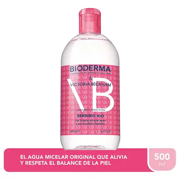 Agua Micelar Sensibio H2o Bioderma Edición Limitada Victoria Beckham 500 Ml