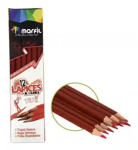 Lapiz Rojo X 12
