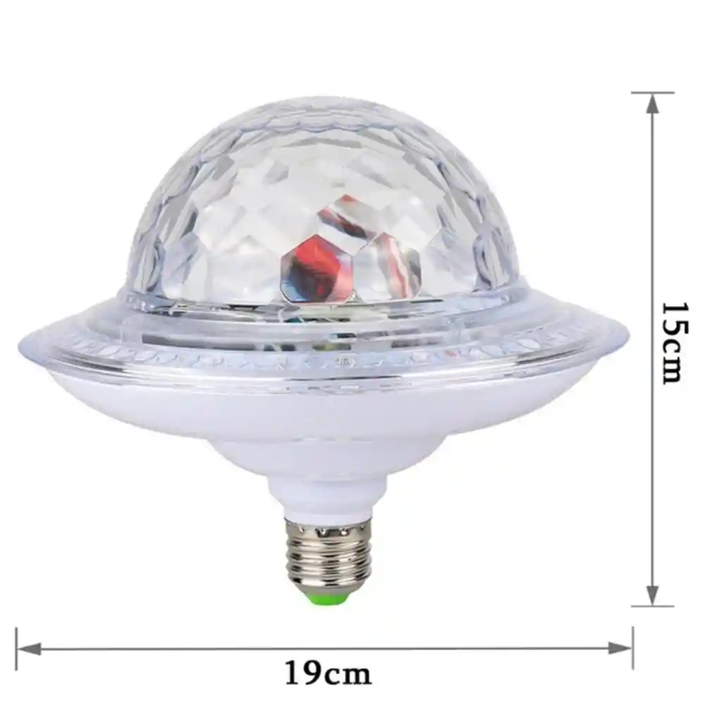 Bombillo Parlante Platillo Bluetooth + Control Remoto Luces