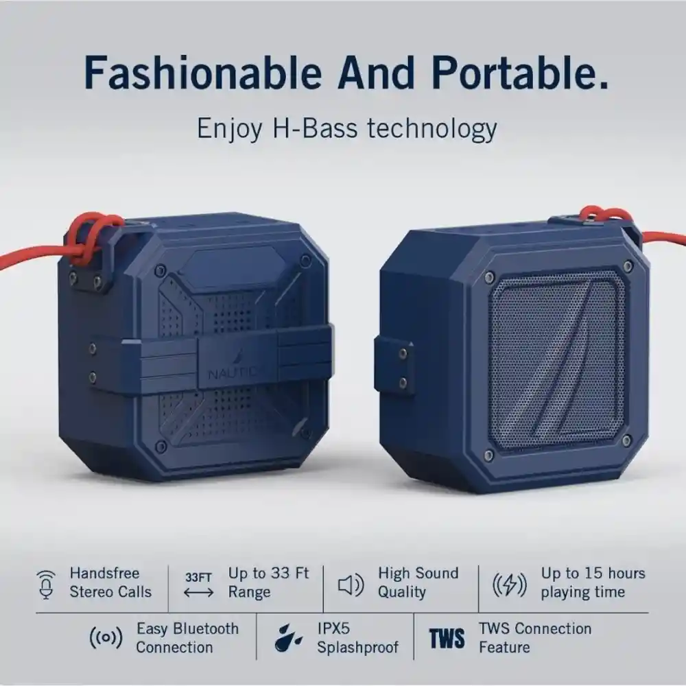 Parlante Altavoz Portátil Bluetooth Impermeable Nautica S100