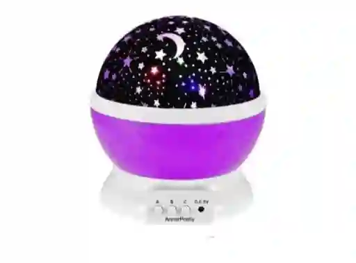 Lámpara Proyector De Estrellas Morada