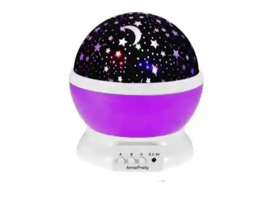 Lámpara Proyector De Estrellas Morada