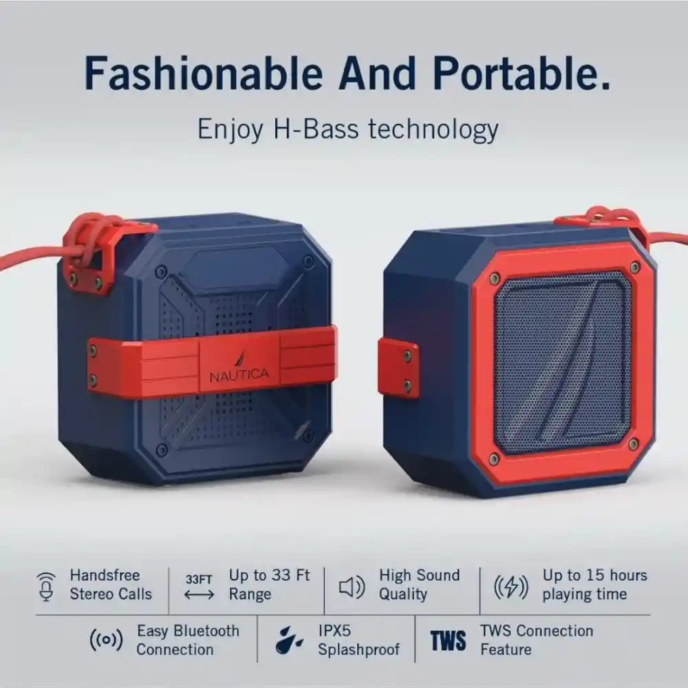 Parlante Altavoz Portátil Bluetooth Impermeable Nautica S100