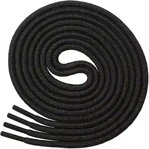 Par De Cordones Para Zapatos Redondos De 120cm Color Negros