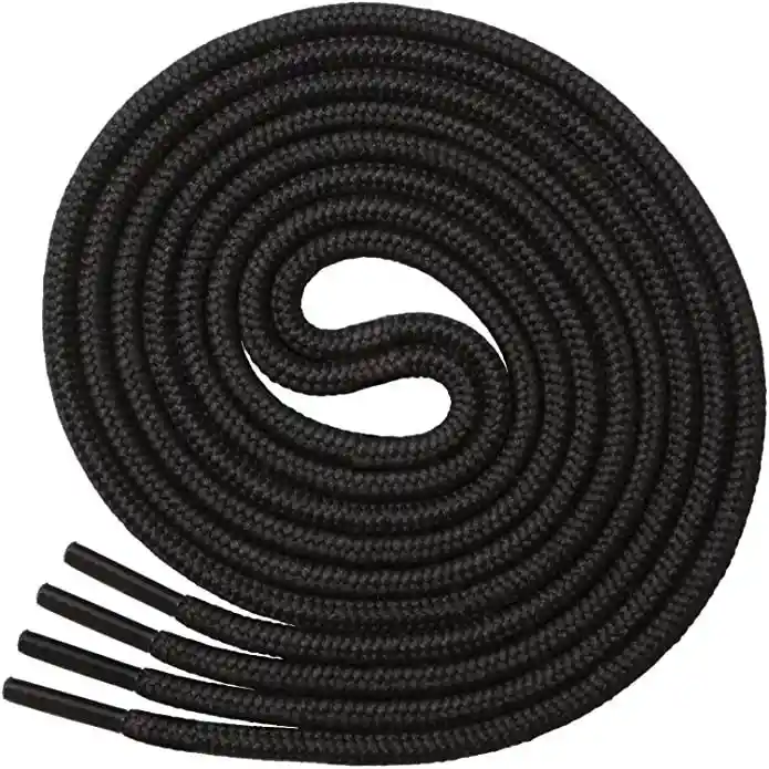 Par De Cordones Para Zapatos Redondos De 120cm Color Negros