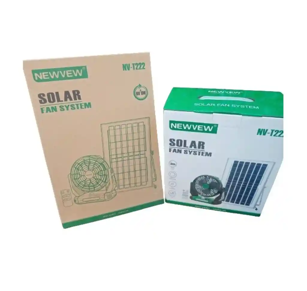 Ventilador Panel Solar Recargable Portatil