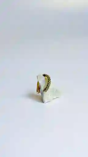 Ear Cuff Circón Verde