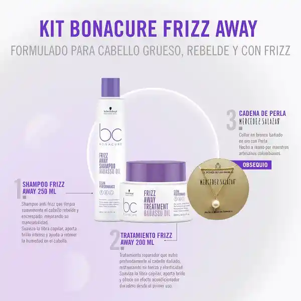 Kit Bonacure Frizz Away Mercedez Salazar