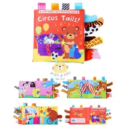 Libro Sensorial De Tela Con Colitas De Estimulación Diseño