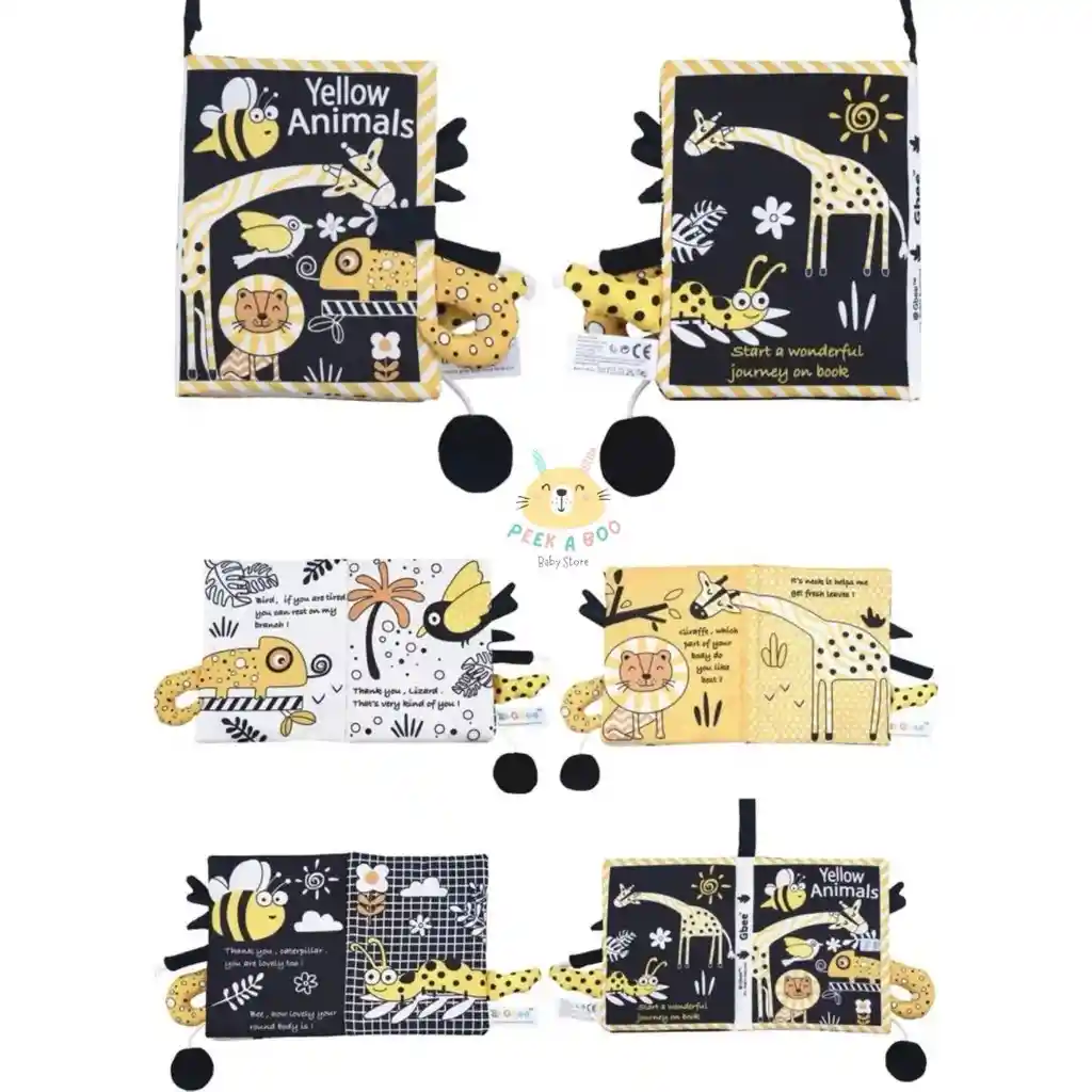 Libro Sensorial De Tela Con Colitas De Estimulación Diseño