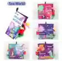 Libro De Estimulación Sensorial De Tela Con Colitas Nuevo
