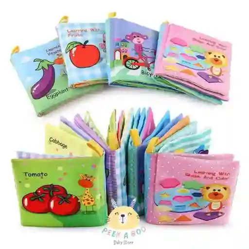 Libro De Tela Educativo Mediano Para Bebe