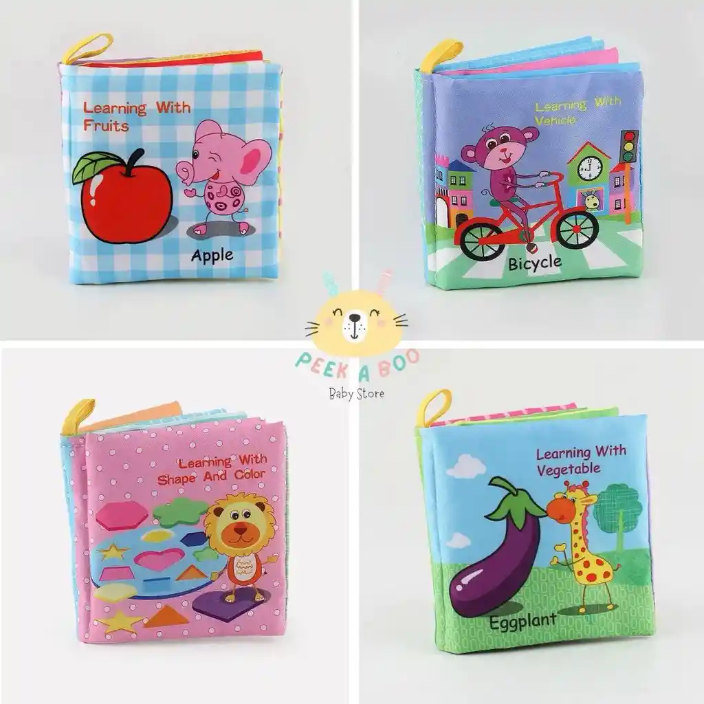Libro De Tela Educativo Mediano Para Bebe