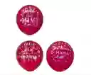 Bombas Globos Dia De La Madre Mama Feliz Día X 10 Unidades