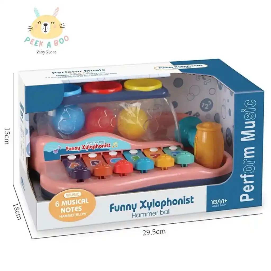 Juguete Xilófono Musical Con Juego De Martillo Para Niños
