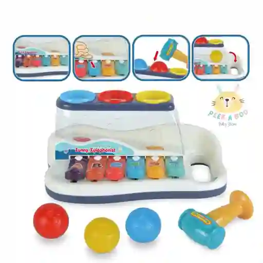 Juguete Xilófono Musical Con Juego De Martillo Para Niños