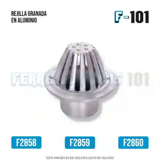 Rejilla Granada En Aluminio 6 X 4