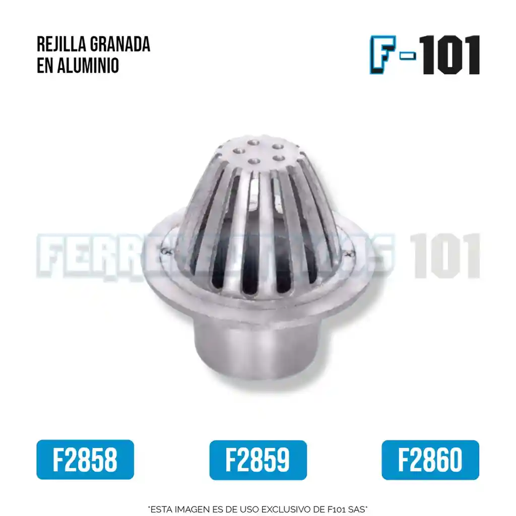 Rejilla Granada En Aluminio 6 X 4