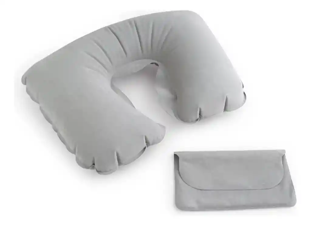 Cojin Inflable Cuello Viaje Portátil Pasajero Descanso Sueño