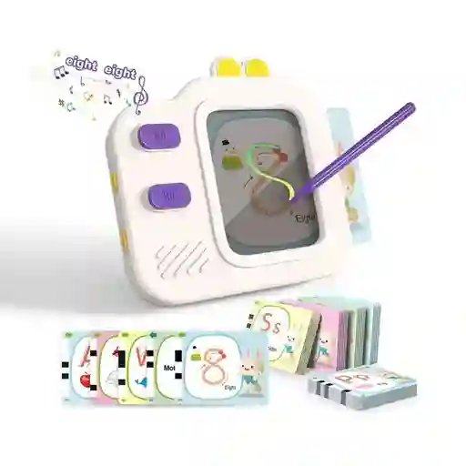 Lector De Inglés Con Tablero Mágico 220 Palabras Blanco
