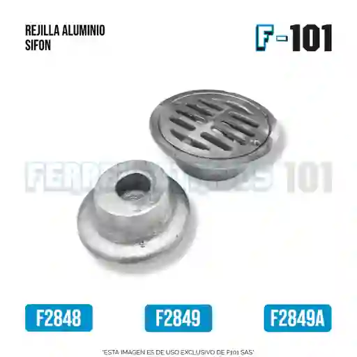 Rejilla Aluminio Sifon 3 X 4