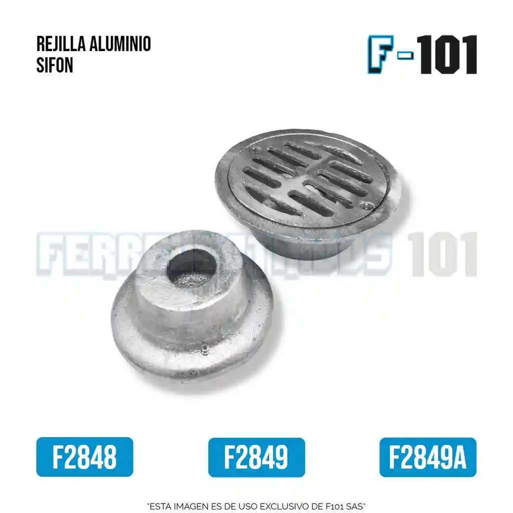 Rejilla Aluminio Sifon 3 X 4