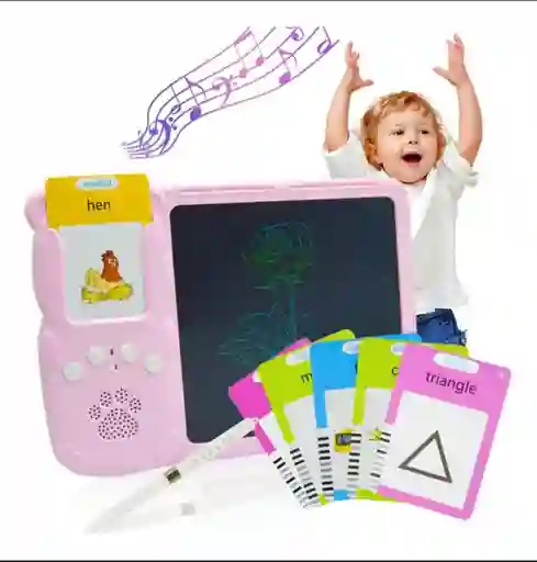 Lector De Interactivo Bilingüe Contablero Mágico Rosa