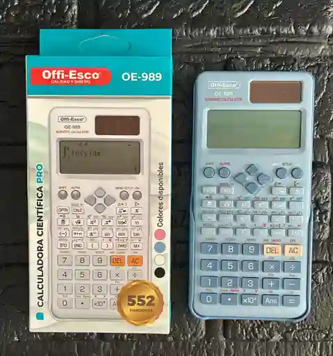Calculadora Cientifica Offi-esco Azul Oe-989 ((552 Funciones))