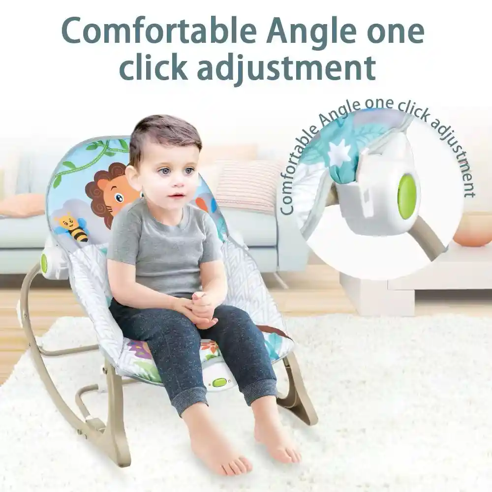Silla Mecedora Con Vibración Y Juguetes Didácticos Nuevo
