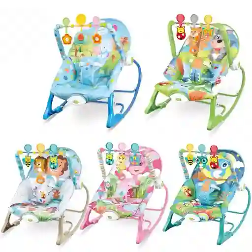 Silla Mecedora Con Vibración Y Juguetes Didácticos Nuevo