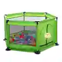 Corral De Juegos Hexagonal Para Bebes Color Verde