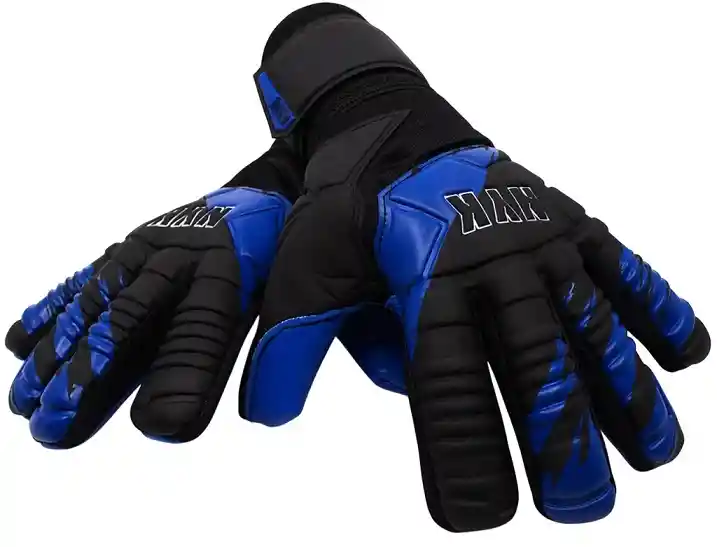 Guantes De Fútbol Nyk Semiprof Warrior Niño Kids -talla 5 / Negro-azul