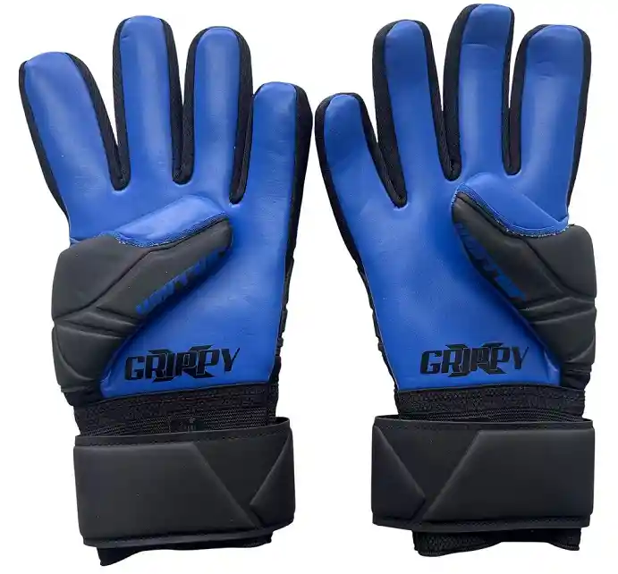 Guantes De Fútbol Nyk Semiprof Warrior Niño Kids -talla 5 / Negro-azul