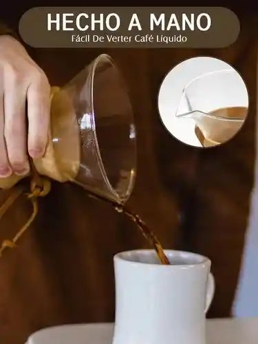 Cafetera Chemex Método Filtrado 800 Ml Vidrio Borosilicato