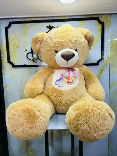 Oso Peluche Color Cafe Claro , Mas De 1 Mtro