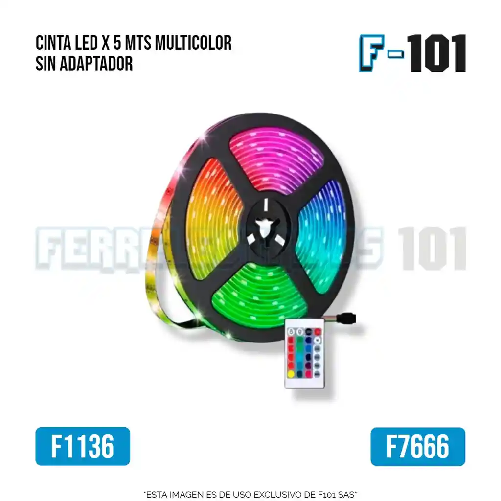 Cinta Led X 5 Mts Multicolor Sin Adaptado