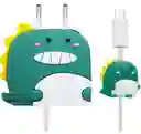 Forro Protector Para Cargadores Iphone Dinosaurio