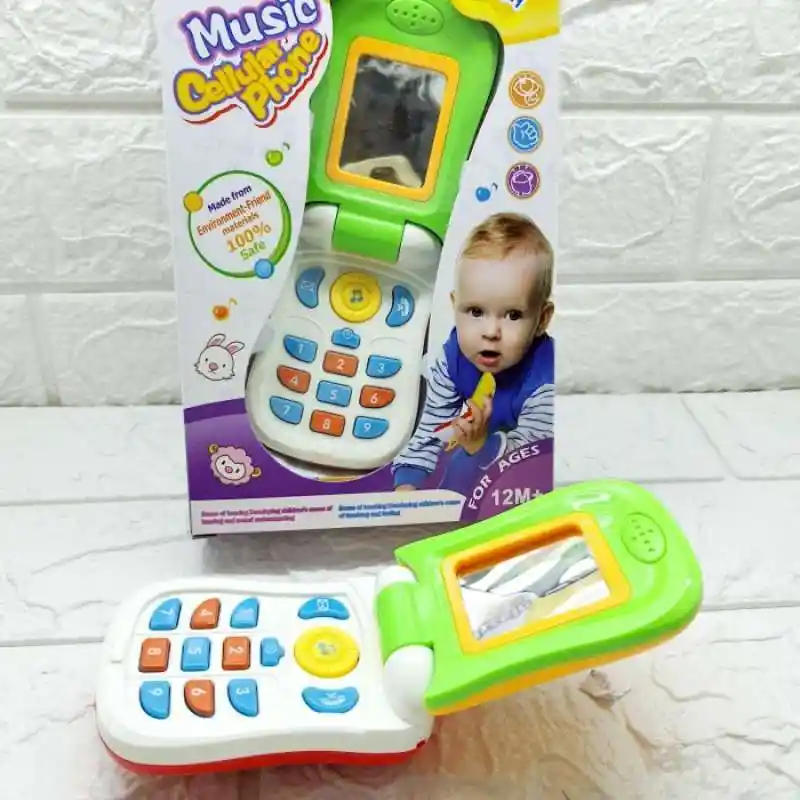 Teléfono Juguete Celular Musical Espejo Bebés
